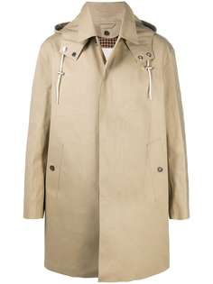Mackintosh однобортное пальто Dunoon Hood