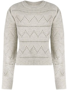 Isabel Marant Étoile трикотажный джемпер с перфорацией