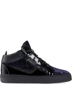 Giuseppe Zanotti кеды Kriss с тиснением под крокодила