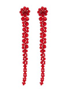 Simone Rocha серьги-подвески Drip с кристаллами
