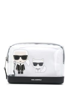 Karl Lagerfeld прозрачная косметичка K/Ikonik