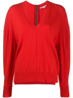 Stella McCartney джемпер с V-образным вырезом и драпировкой