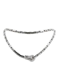 Cartier колье Agrafe из белого золота с бриллиантами