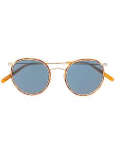 Oliver Peoples солнцезащитные очки в круглой оправе