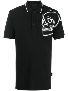 Philipp Plein рубашка поло Outline Skull
