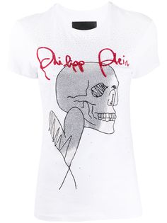 Philipp Plein футболка Love Plein с декором Skull