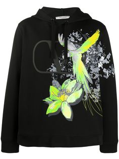Valentino худи с принтом и логотипом VLogo