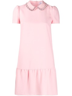 RedValentino платье мини с кружевом и кристаллами
