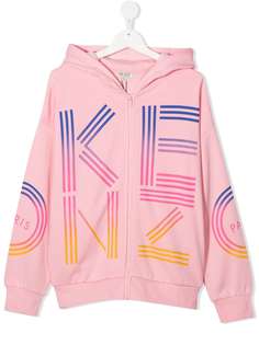 Kenzo Kids logo zip hoodie