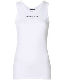 Ann Demeulemeester топ с логотипом