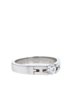 Hermès кольцо из белого золота с бриллиантом