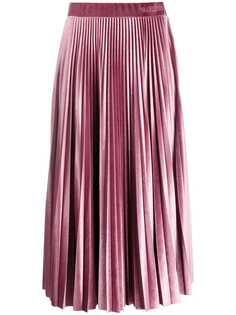 Valentino плиссированная юбка миди