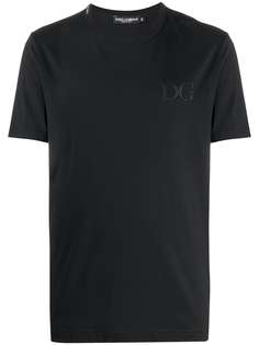 Dolce & Gabbana футболка с вышитым логотипом