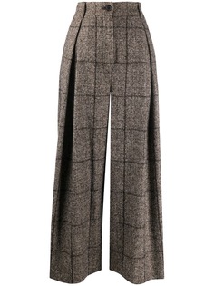 Dolce & Gabbana твидовые брюки широкого кроя