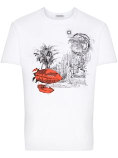 Valentino футболка с принтом
