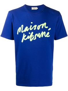 Maison Kitsuné футболка с логотипом