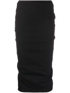 Rick Owens однотонная юбка миди