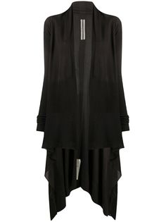 Rick Owens удлиненный кардиган в рубчик