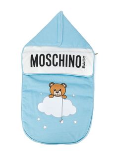 Moschino Kids спальный конверт с принтом