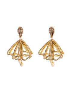 Oscar de la Renta серьги с кристаллами