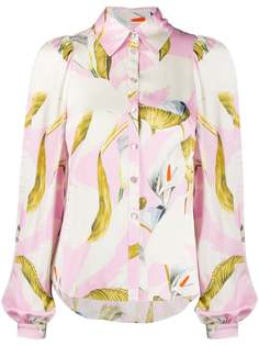 Temperley London рубашка с цветочным принтом