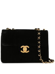 Chanel Pre-Owned сумка на плечо Jumbo 1995-го года с ремнем-цепочкой