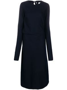 Jil Sander трикотажное платье с бантом