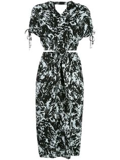 Proenza Schouler White Label платье миди Shadow с принтом и вырезами