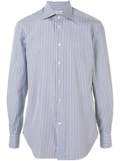 Kiton поплиновая рубашка в полоску