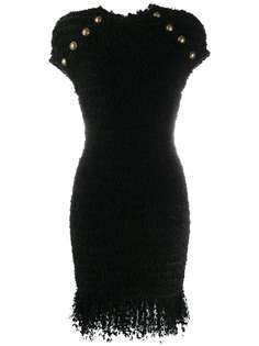 Balmain твидовое приталенное платье