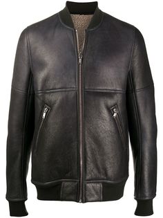 Rick Owens куртка с отделкой в рубчик