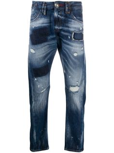 Philipp Plein прямые джинсы с вышивкой