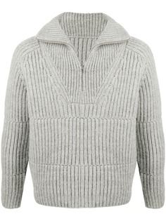 Jacquemus джемпер в рубчик на молнии