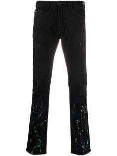 Philipp Plein прямые джинсы Urban Graffiti