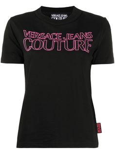 Versace Jeans Couture футболка с круглым вырезом и логотипом