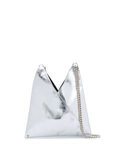 MM6 Maison Margiela сумка через плечо с эффектом металлик