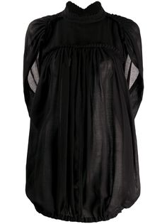 Ann Demeulemeester блузка свободного кроя с оборками