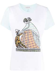 LANVIN футболка Mother and Child в технике пэчворк