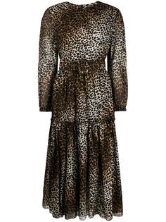 Samantha Sung платье миди Tiffany с леопардовым принтом