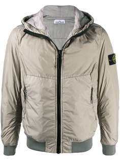 Stone Island бомбер с капюшоном