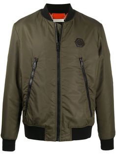 Philipp Plein бомбер с нашивкой-логотипом