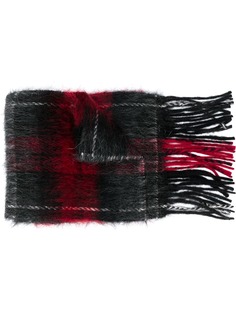 Saint Laurent шарф в клетку