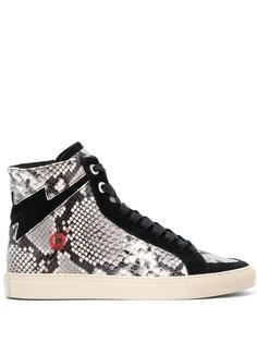 Zadig&Voltaire кеды с тиснением под змеиную кожу