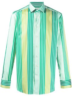 Etro рубашка в полоску