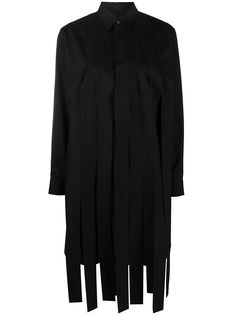 Comme Des Garçons Comme Des Garçons удлиненная рубашка с бахромой