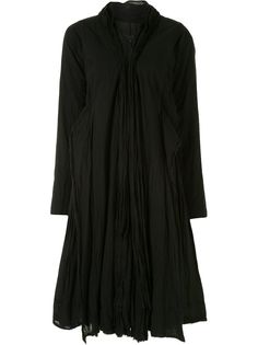 Junya Watanabe Comme des Garçons Pre-Owned пальто средней длины со сборками
