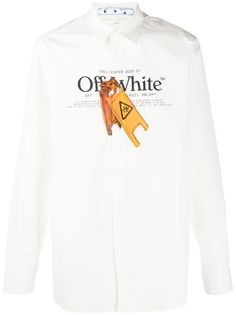 Off-White рубашка с принтом