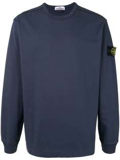 Stone Island толстовка с нашивкой-логотипом