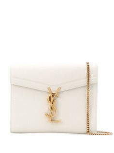 Saint Laurent кошелек с цепочкой и монограммой