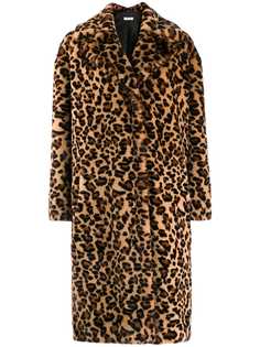 P.A.R.O.S.H. пальто Prize с леопардовым принтом